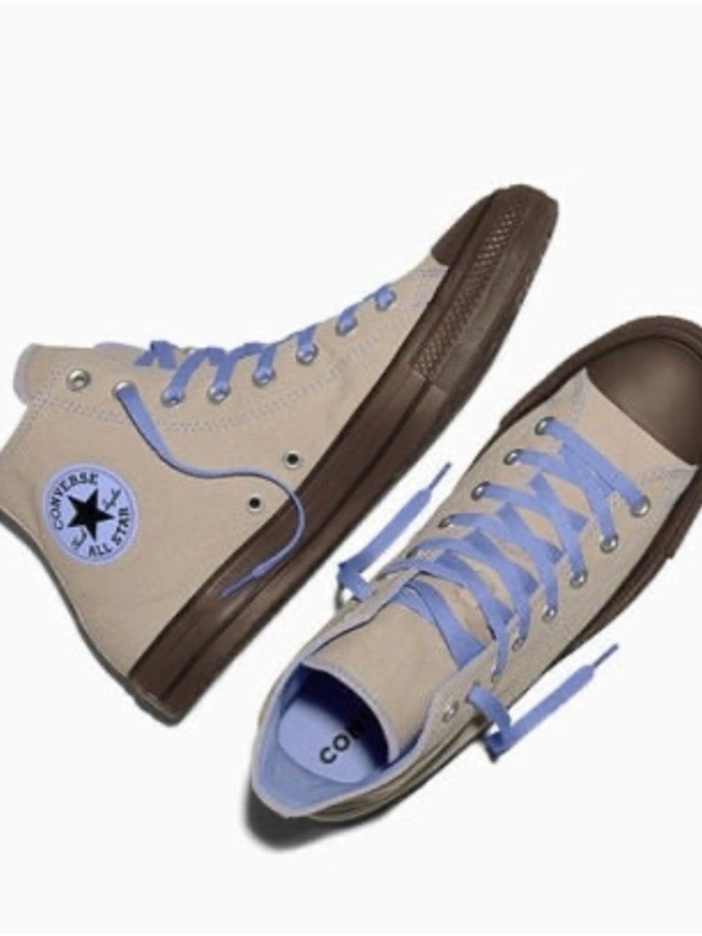 LAST CHANCE! Converse Chuck Taylor Color Pop  Sneakers Beige & Periwinkle M5 W7